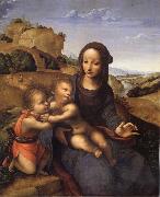 Madonna and Child with Infant St.Fohn YANEZ DE LA ALMEDINA, Fernando